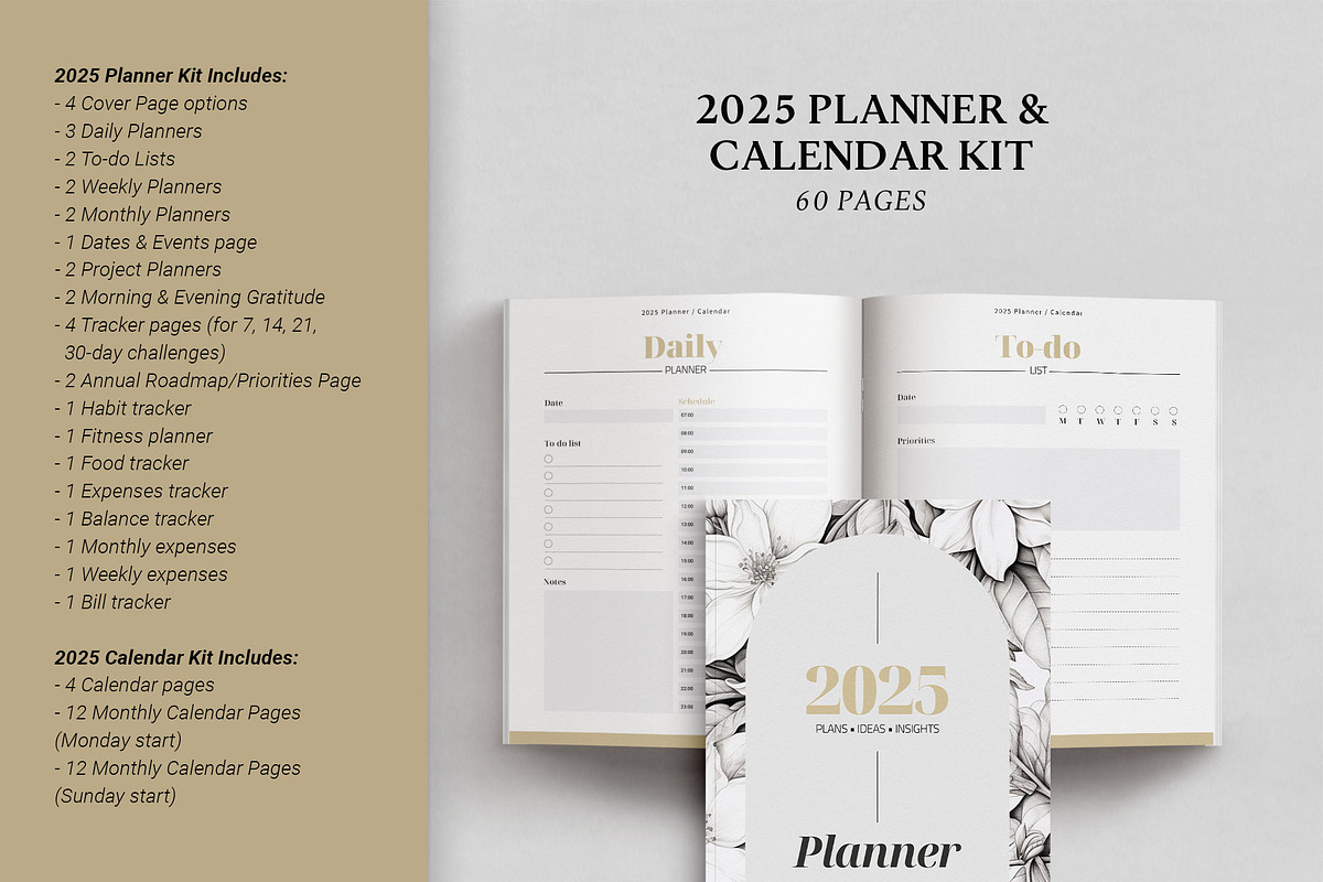 2025 Canva Planner, Monthly Calendar, a Magazine Template by 3.14&Co (Photo 2 of 10)