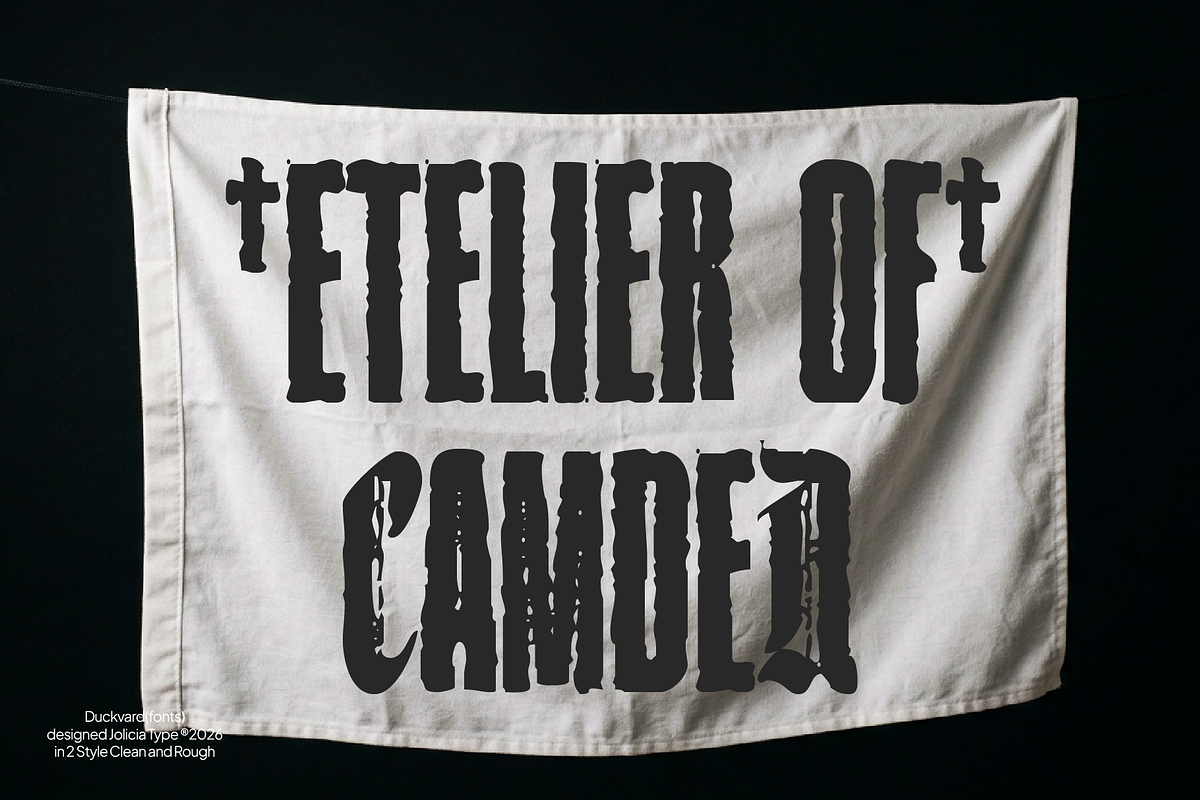 Duckvard | Blackletter Sans Display, a Blackletter Font by Jolicia Type (Photo 6 of 13)