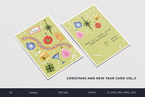 Christmas And New Year Card Vol.3, an Invitation Template by Bewalrus Studio