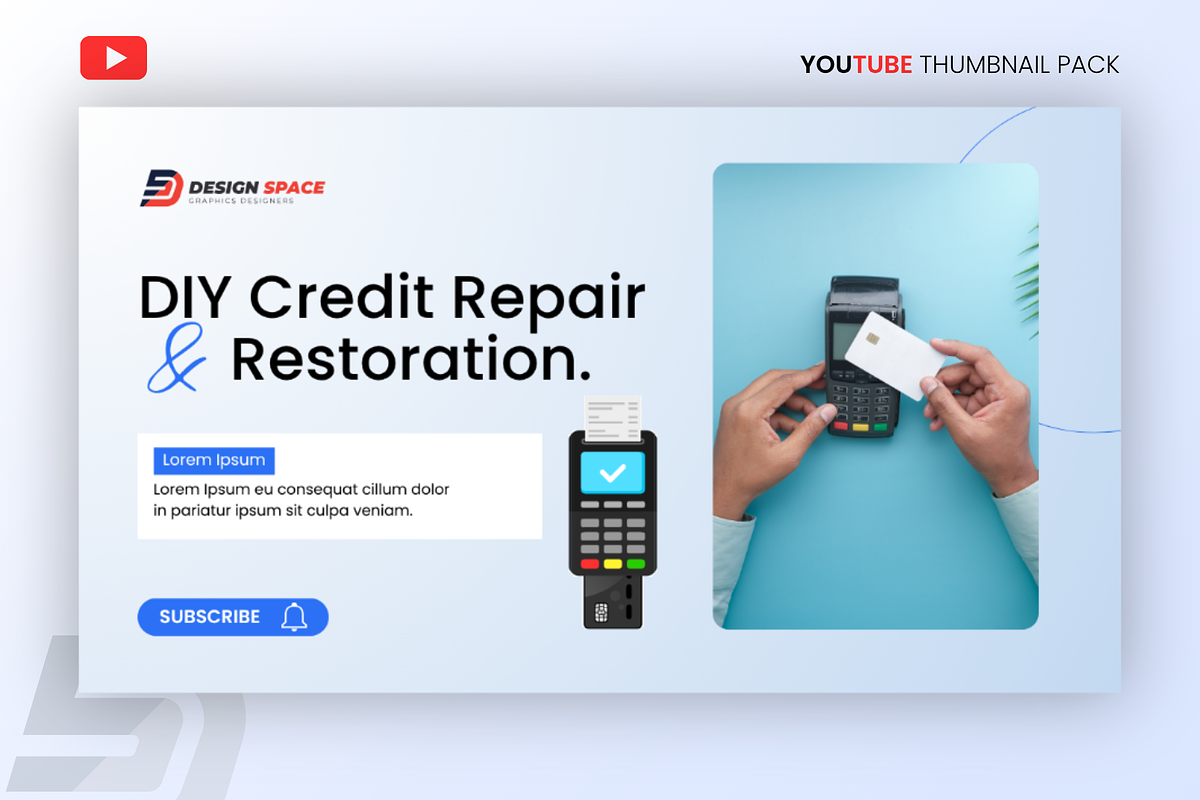 6 Minimal YouTube Thumbnail Bundle preview 5