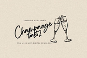 Champagne Toast Clinking Glasses, an Object Illustration by CraftingOnSunday (Thumbnail 1 of 3)