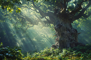 Green Wilderness Create Realistic Ar, a Background Photo by Maylianaw28