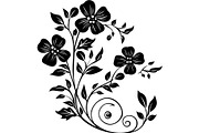 Elegant Botanical Flower Silhouette, an Object Graphic by Designer_Momina (Thumbnail 1 of 16)