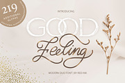 Good Feeling. Modern DUO Font., a Script Font by Red Ink (Thumbnail 1 of 15)
