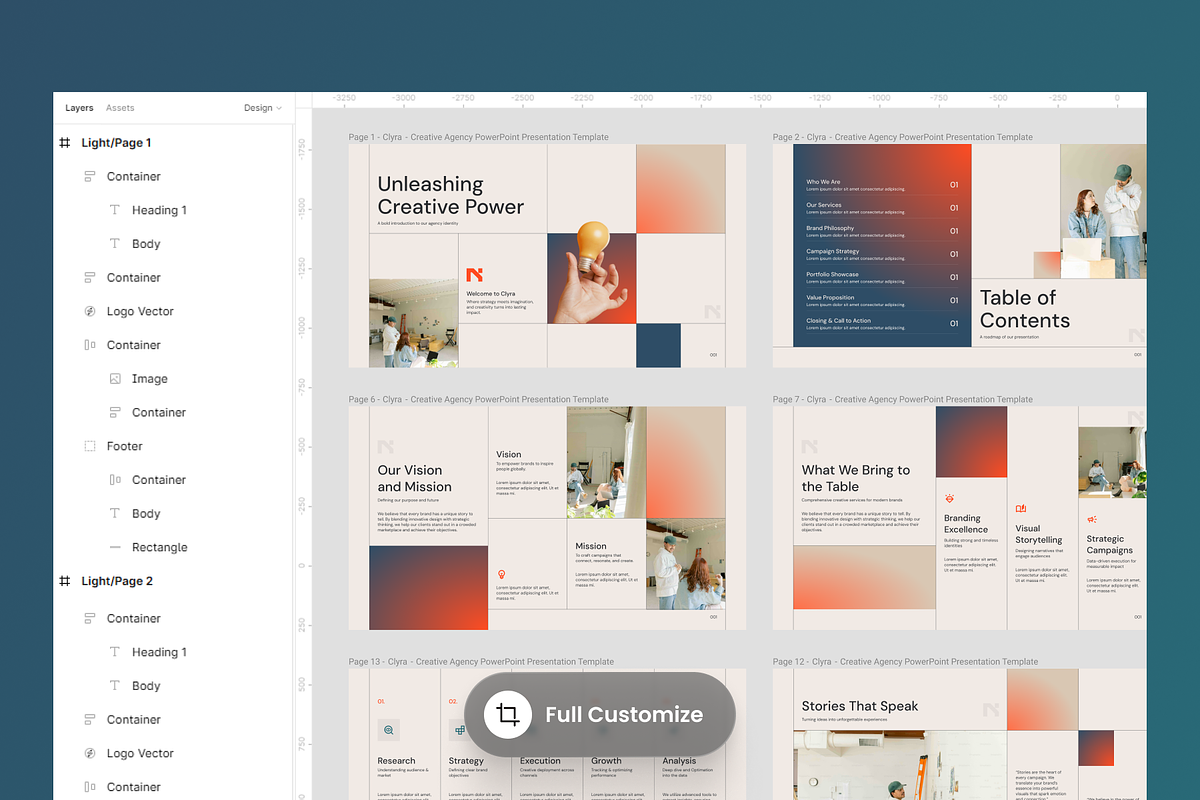 Clyra - Creative Agency PowerPoint preview 2
