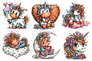 Whimsical Valentine Unicorn Clipart, an Illustration by Daily.Designs (Thumbnail 3 of 8)