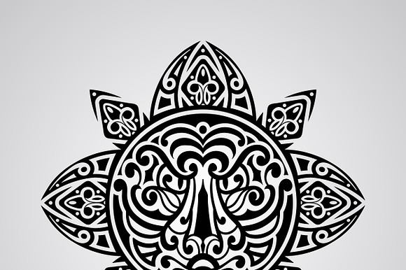 vector sun with tiger face in the ce preview 3
