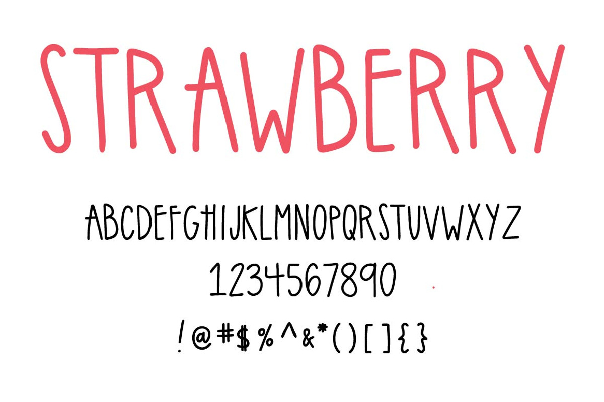 strawberry | handwritten sans serif preview 8