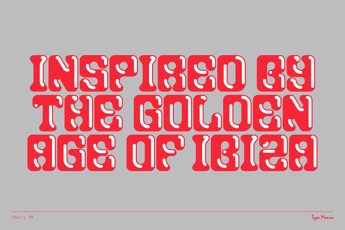 Cherry TM – Hot & Heavy Display Font, a Serif Font by Type Mania (Photo 3 of 14)
