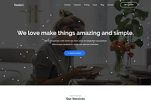 Dealarc - Landing Page Template