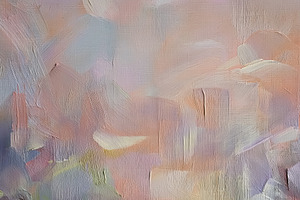 Abstract painting depicting pastel oil hues with textured brushs, a Decorative Illustration by Studio ANNA