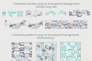 Watercolor pebbles and sea glass, an Object Illustration by Shabbypie (Thumbnail 3 of 3)