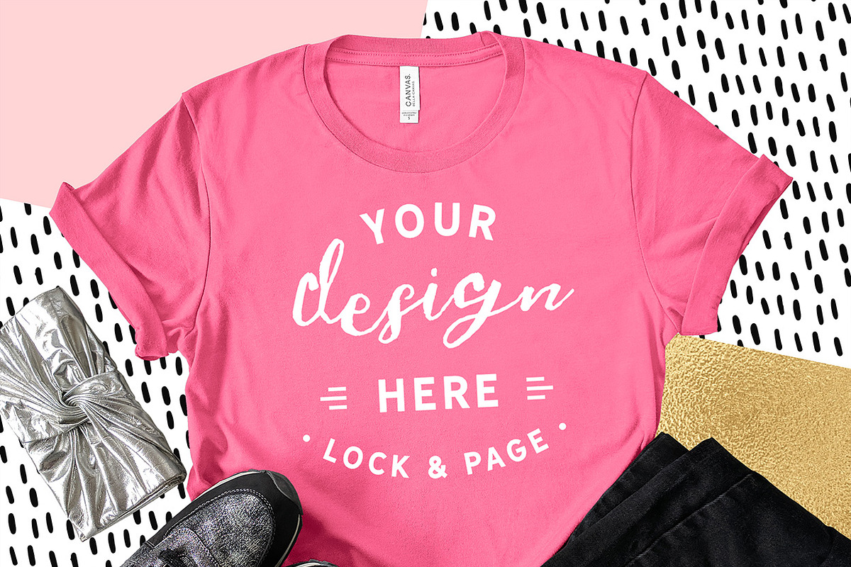 Bella Canvas 3001 Graphic Mockups, a Shirt Mockup by lock and page (Photo 27 of 65)
