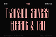 Salvegy Elegant & Tall Sans Serif, a Sans Serif Font by Lettertype Studio (Thumbnail 15 of 15)
