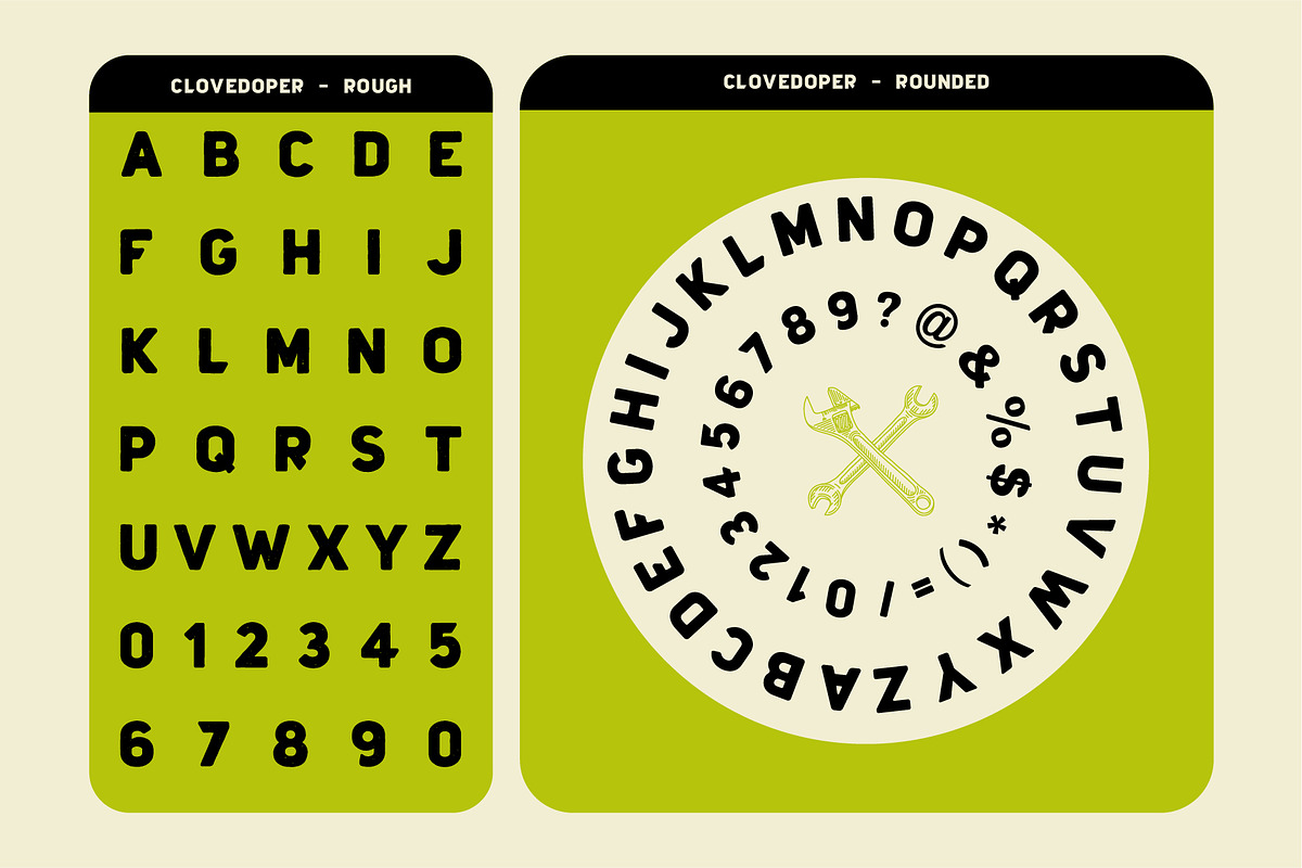 Clovedoper Family - Modern Vintage, a Font by Nurrehmet Studio (Photo 4 of 10)