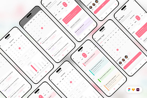 Planning Calendar Mobile App UI Kit