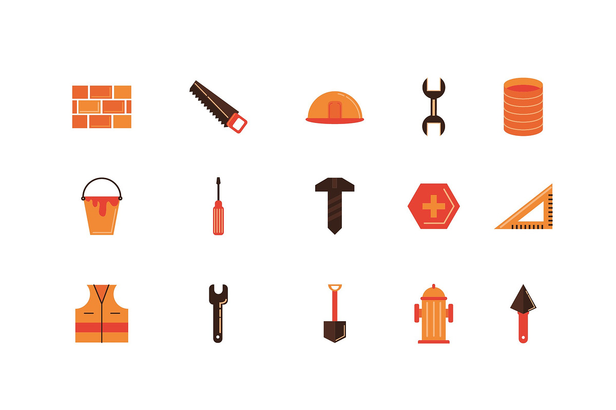 Construction Illustrations Set, an Object Illustration by studiogstock (Photo 4 of 4)