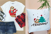 Sloth illustration. Christmas animal, an Animal Illustration by Lettering_Logo (Thumbnail 7 of 7)
