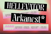 Hellevator Arkanest Modern Serif, a Serif Font by timelesstype.co (Thumbnail 1 of 10)