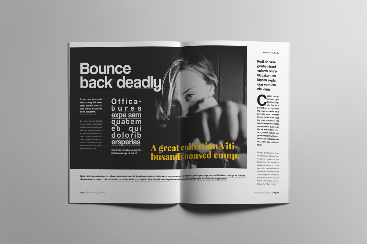 The Best Magazine Layout Design, a Magazine Template by Swayang (Photo 8 of 22)