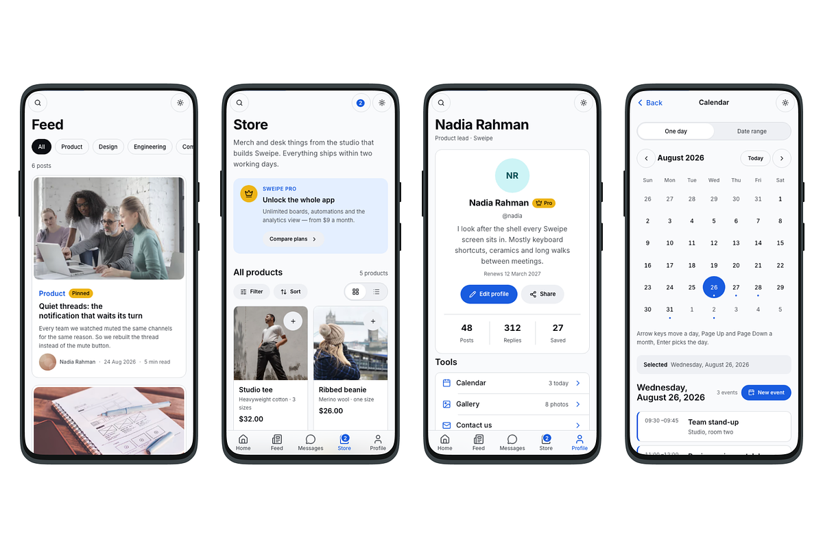 Sweipe | Mobile Web App Template, a HTML Template by Mobius Studio (Photo 2 of 2)