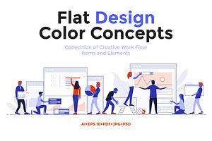 Modern Flat design Business concepts