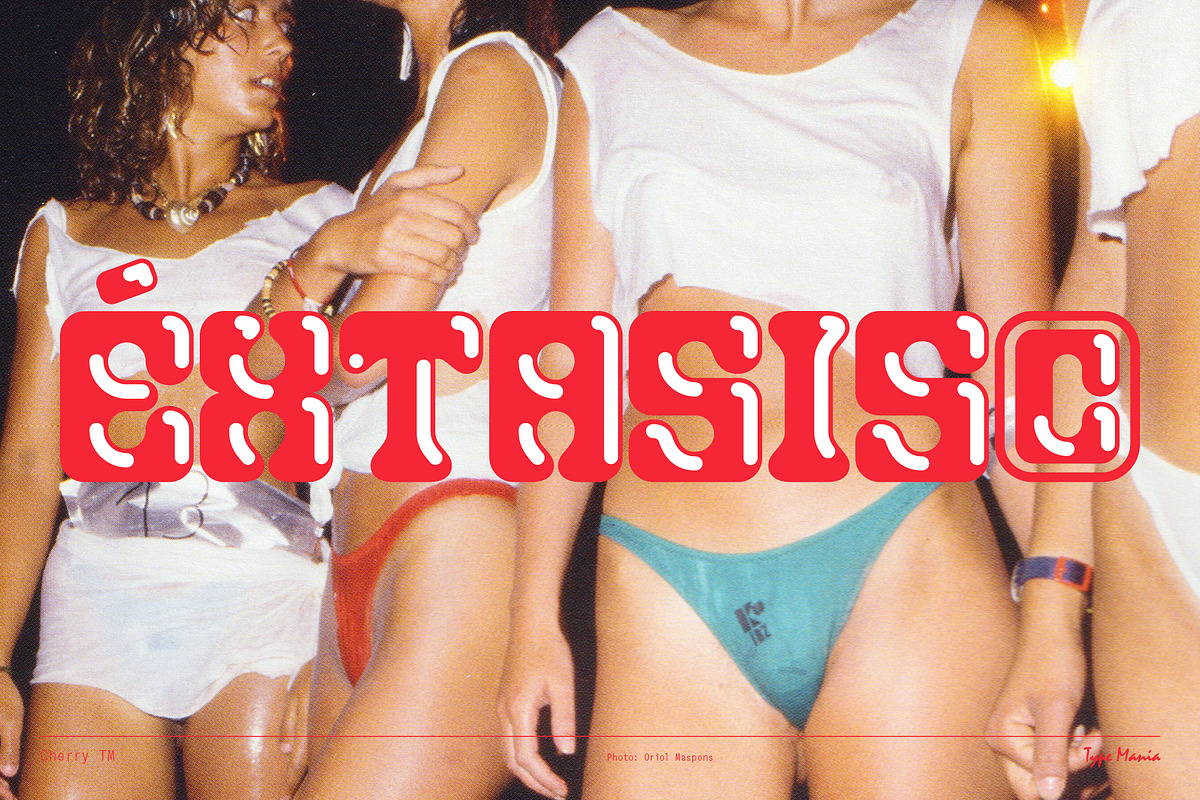 Cherry TM – Hot & Heavy Display Font, a Serif Font by Type Mania (Photo 7 of 14)