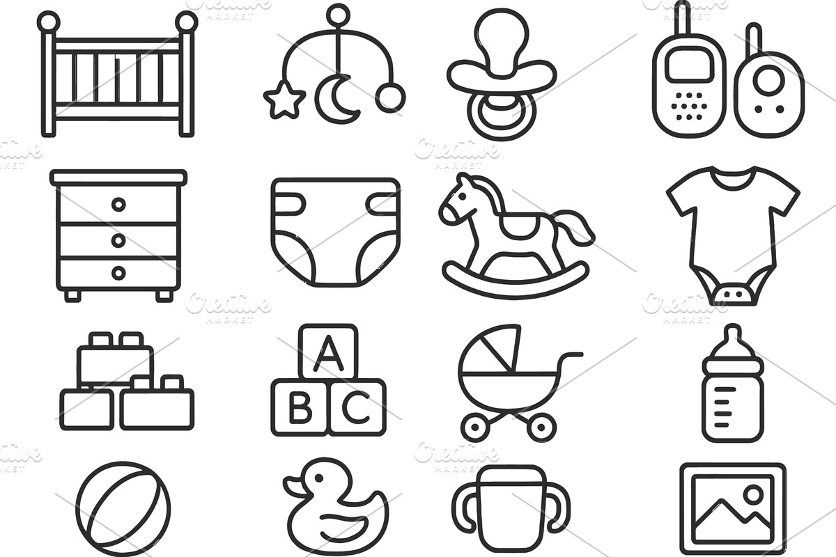 Baby care essentials illustrated in, an Object Illustration by ZinetroN
