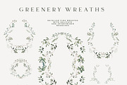 Modern Watercolor Greenery & Wreaths, a Decorative Illustration by Laras Wonderland (Thumbnail 3 of 12)