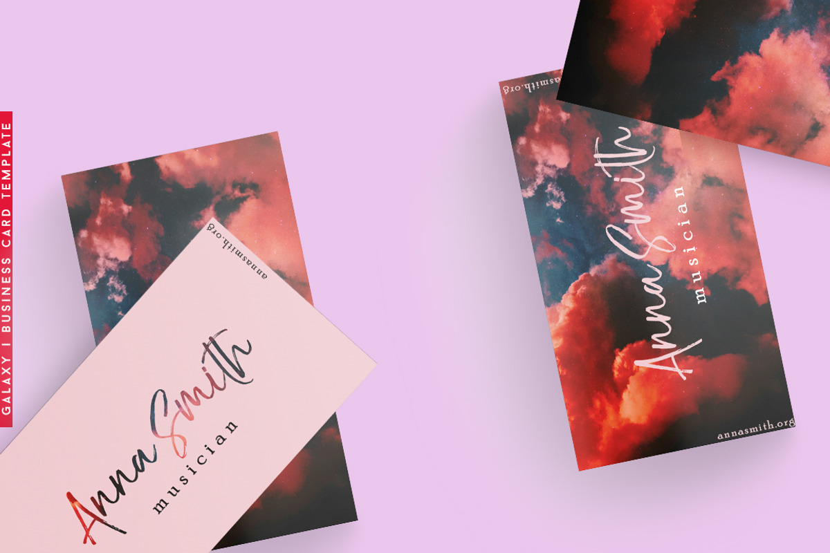 GALAXY | Modern Business Card, a Business Card Template by cadinera (Photo 2 of 8)