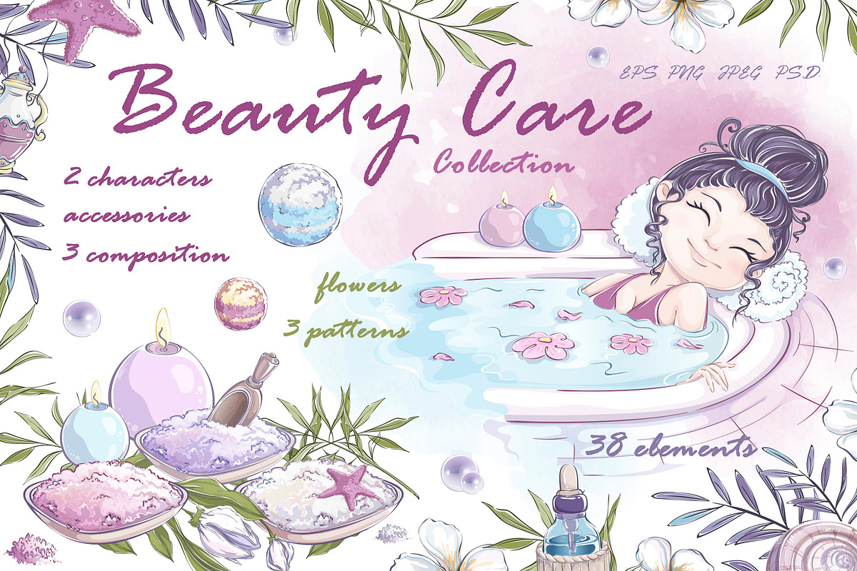 Beauty Care collection, a Healthcare Illustration by Maycat_store (Photo 1 of 8)