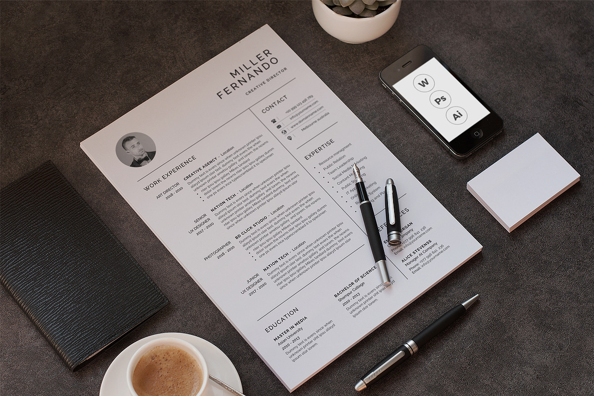 Resume/CV, a Resume Template by Creatune (Photo 3 of 3)