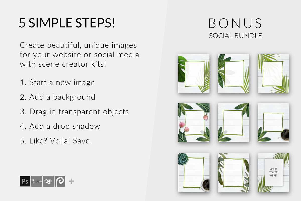 Writer's Desk Scene Creator, a Books & Magazine Mockup by Storyteller Design (Photo 8 of 8)