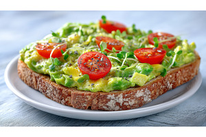 A sandwich consisting of fresh, a Food & Drink Photo by ZinetroN