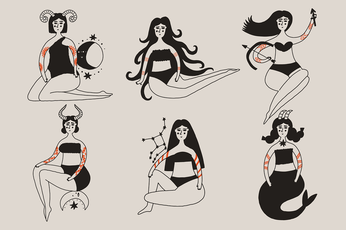 Zodiac Signs, a Person Illustration by AnkaDrozd (Photo 6 of 8)