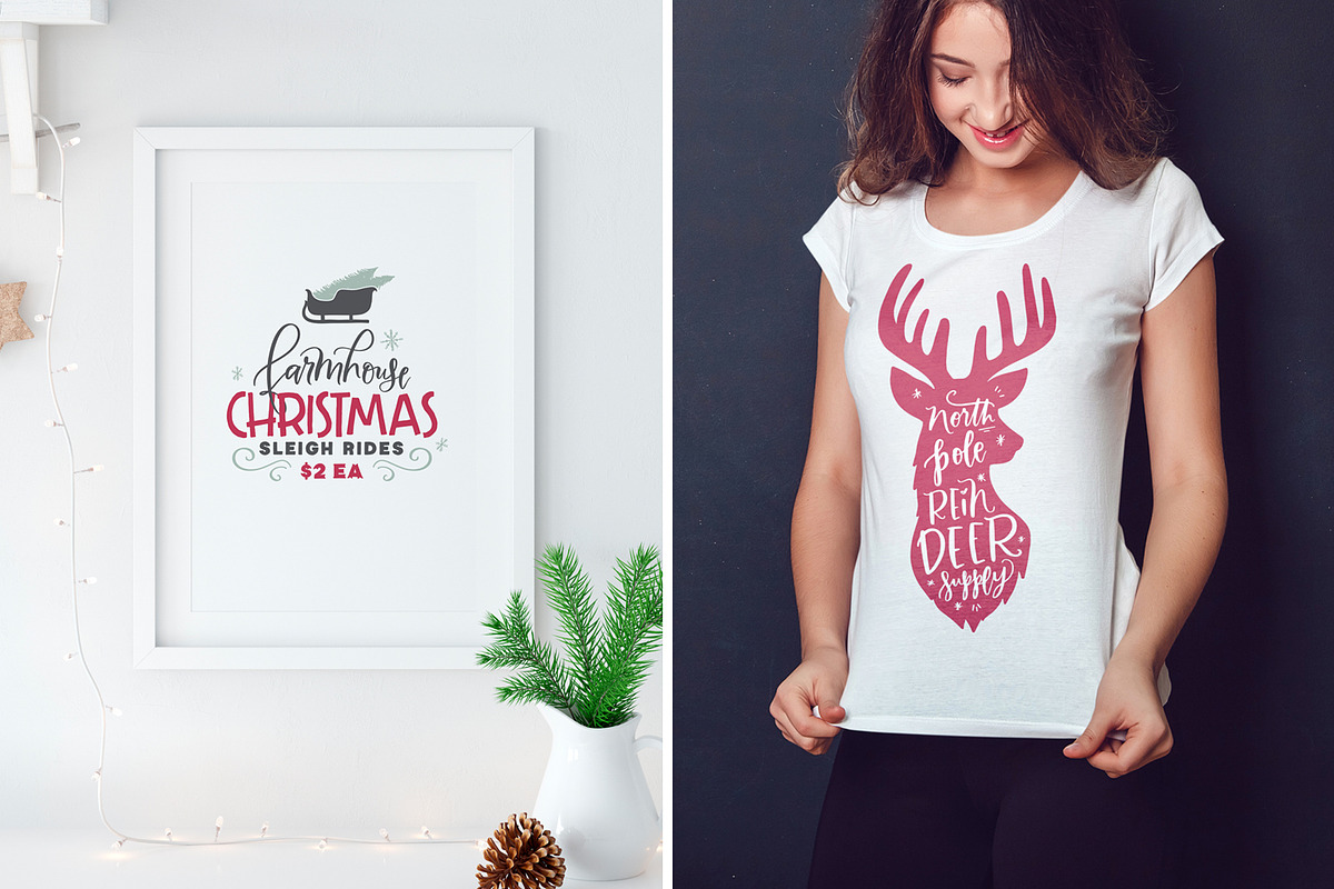 Farmhouse Christmas Lettering Kit, an Illustration by Callie Rian & Co. (Photo 15 of 16)