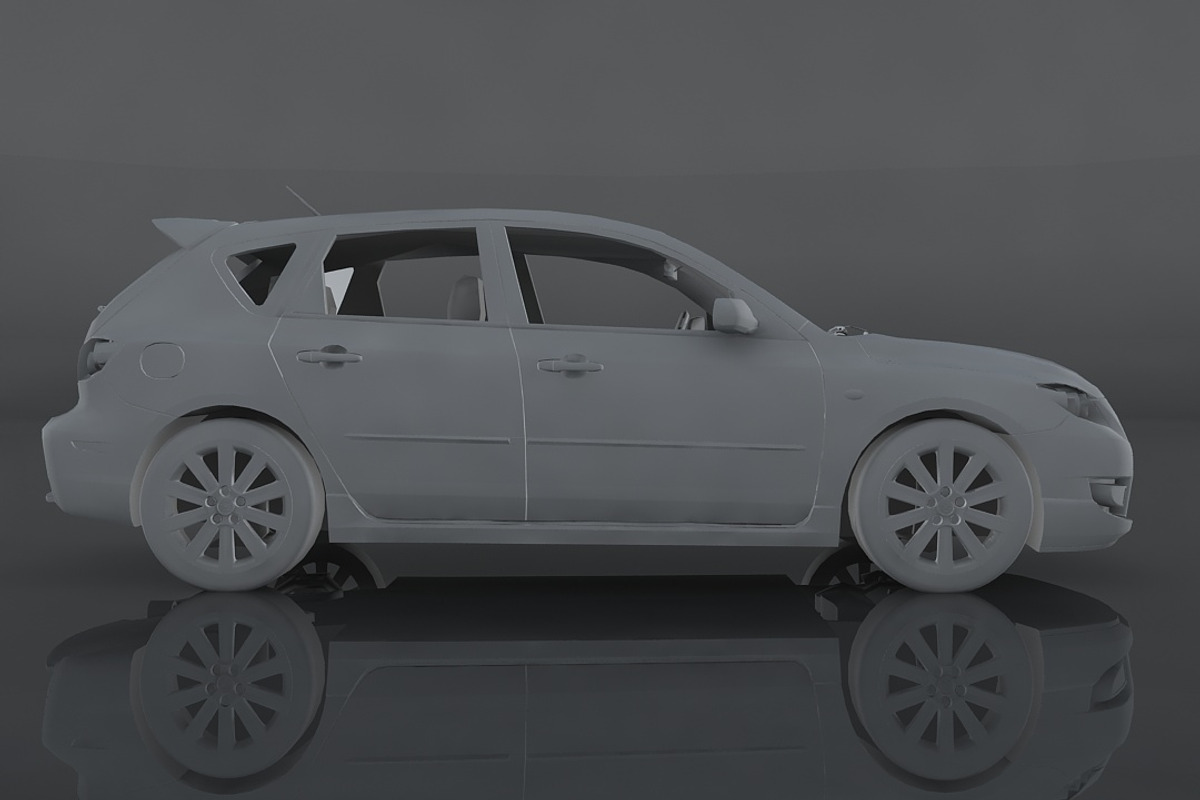 2009 Mazda 3, a Cars & Vehicle 3D Model by valtriiu (Photo 10 of 12)