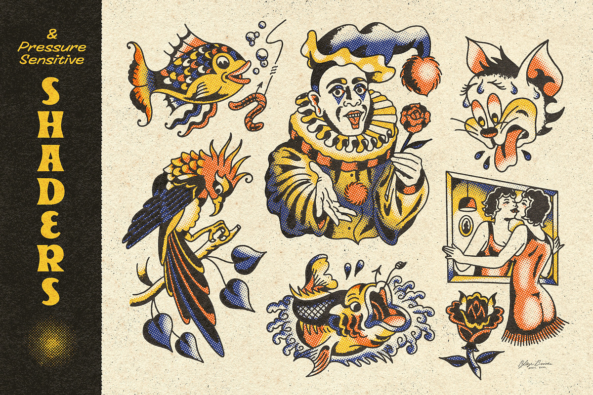 Halftone Brushes For Procreate preview 4