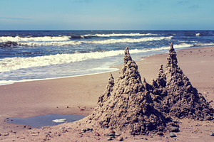 Sandcastle on the beach, a Nature Photo by BOOCYS