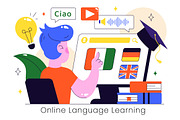 10 Online Language Learning, an Education Illustration by denayunebgt (Thumbnail 4 of 4)