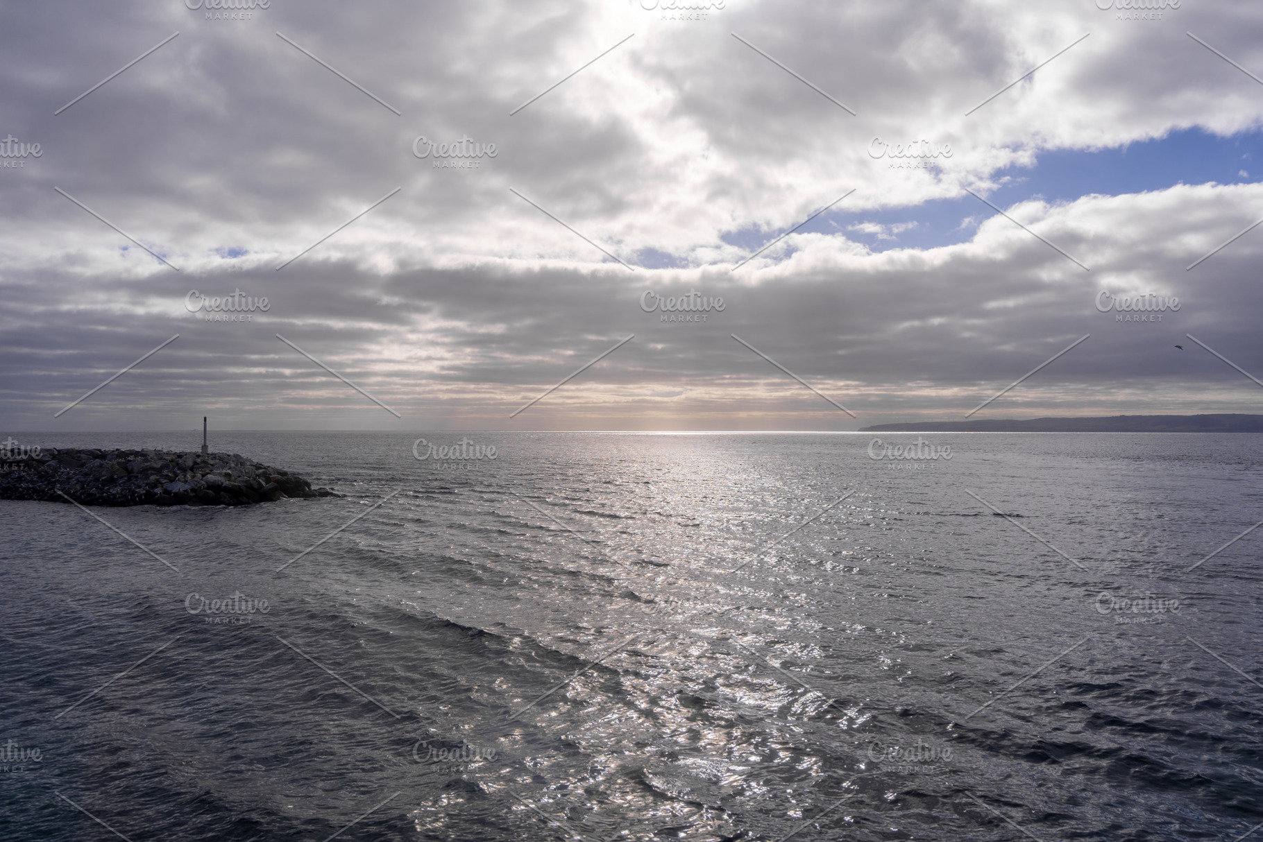 Dramatic cloudy sky over Cape Jervis coastline, Australia, a Nature Photo by GoodGoods