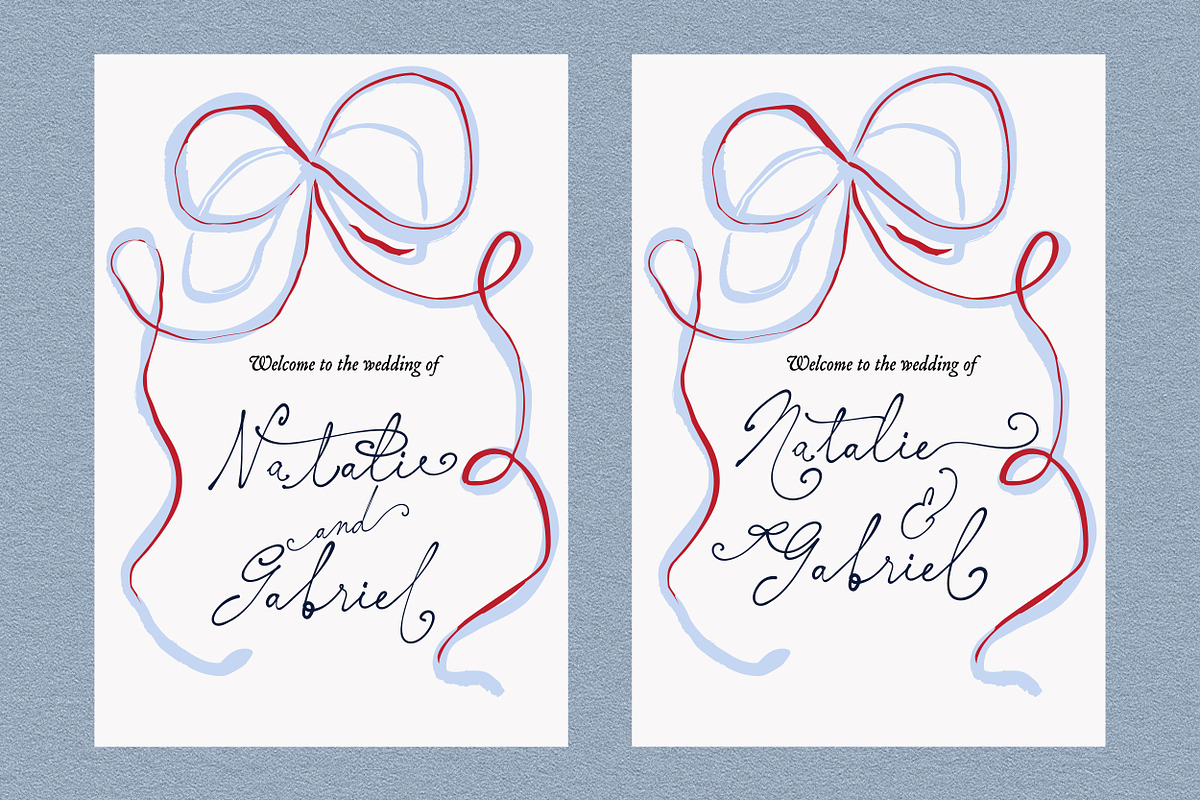 Elisabeth Darlington with Bows, a Script Font by PeachCreme (Photo 5 of 22)