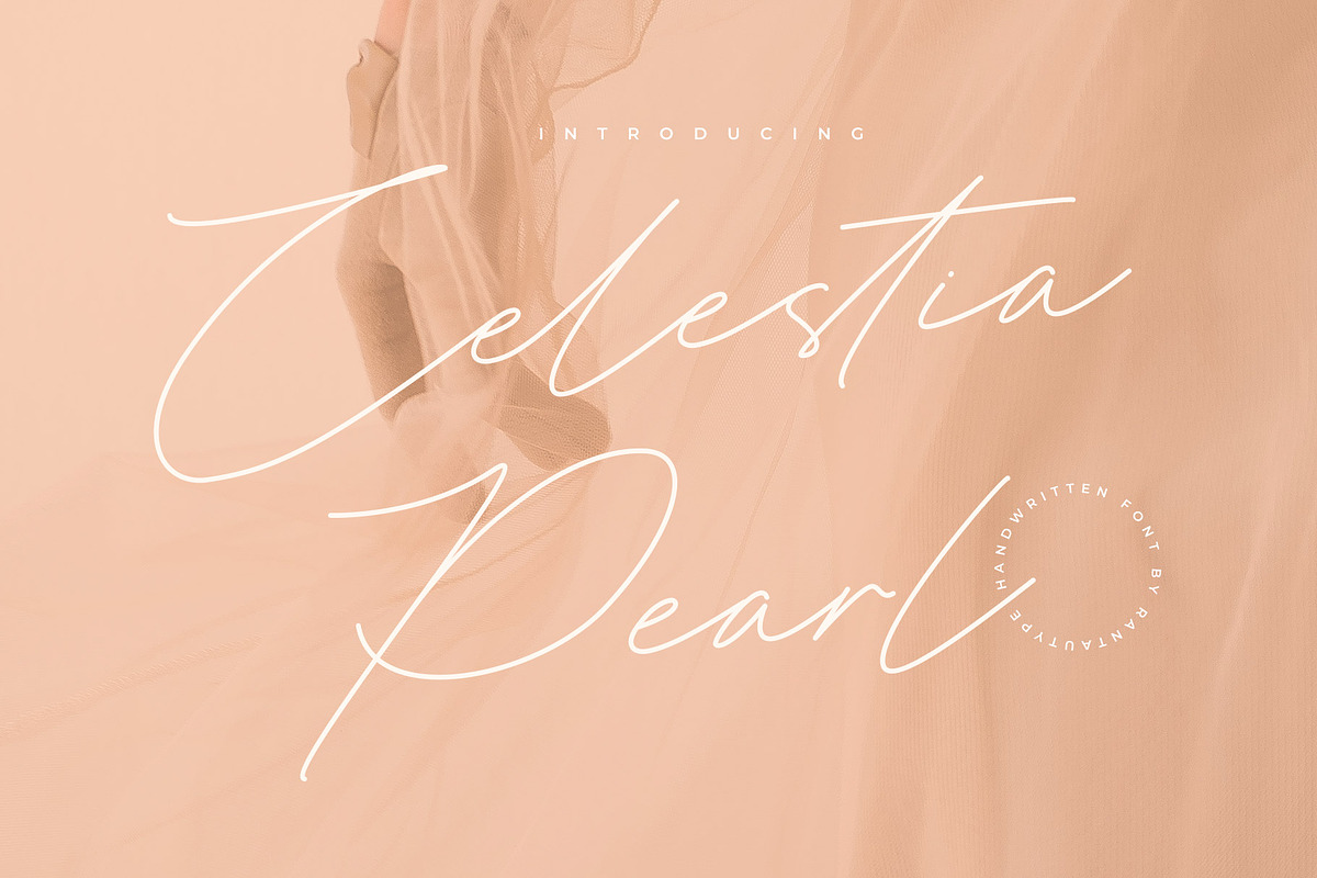 Celestia Pearl Handwritten Font, a Handwritten Font by RantautypeStudio (Photo 1 of 13)