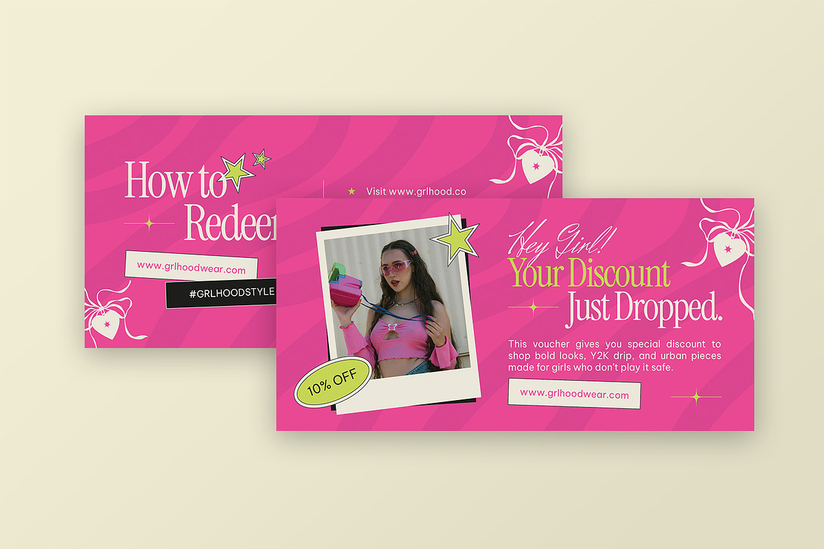 GRLHood - Gift Voucher, a Print Template by StreaksideStd (Photo 3 of 3)