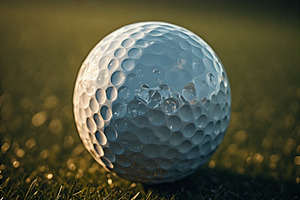 Golf ball stock image