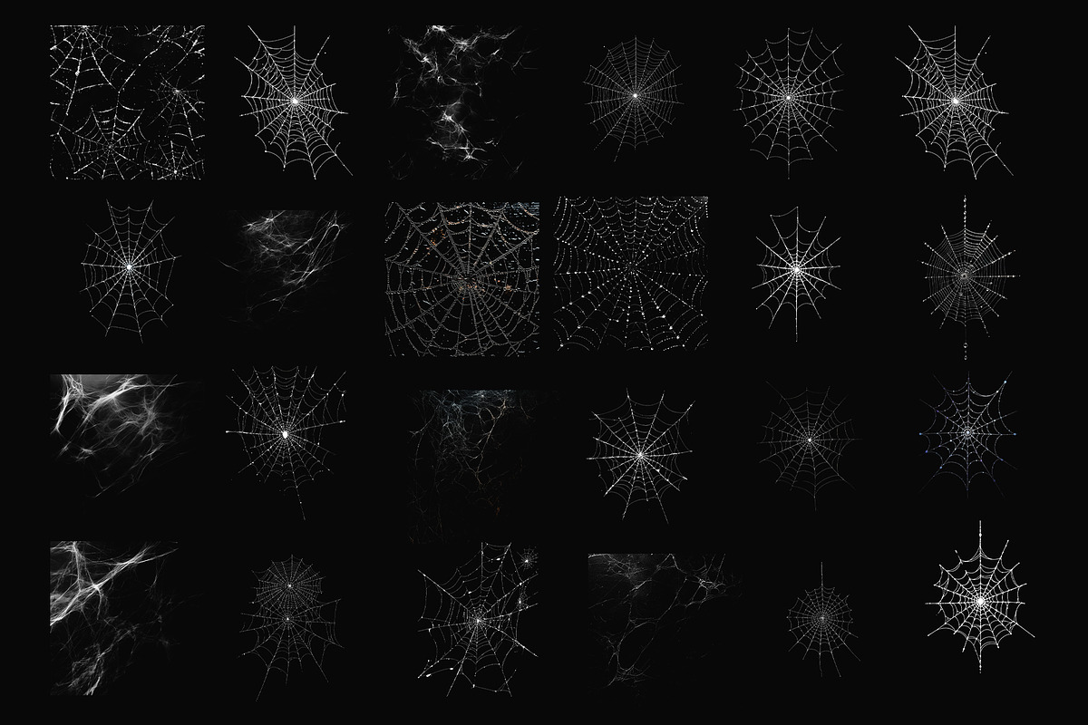 120 Spider Web PNG Digital Download, an Object Graphic by Gonez Studio (Photo 2 of 5)