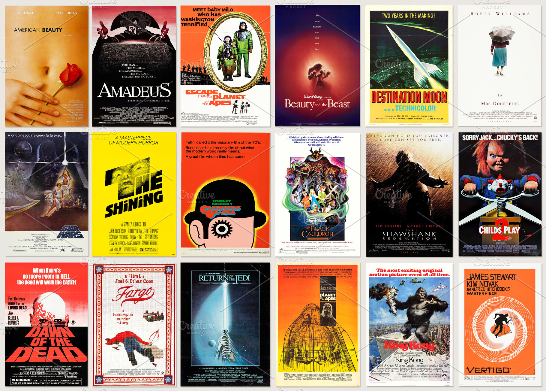 Retro movie poster collection, an Arts & Entertainment Photo by BOOCYS
