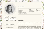 Floral Pattern CV-Resume Template *C, a Resume Template by Showy68 Template (Thumbnail 5 of 5)