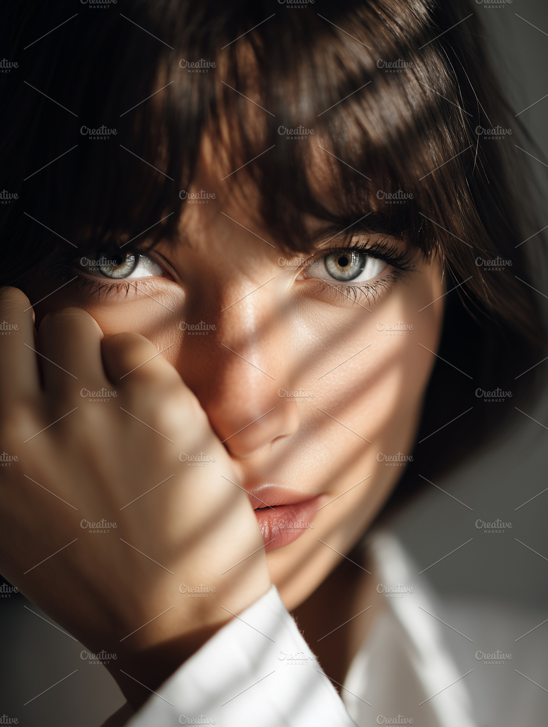 Close up portrait of beautiful woman, a Person Photo by MistyDay