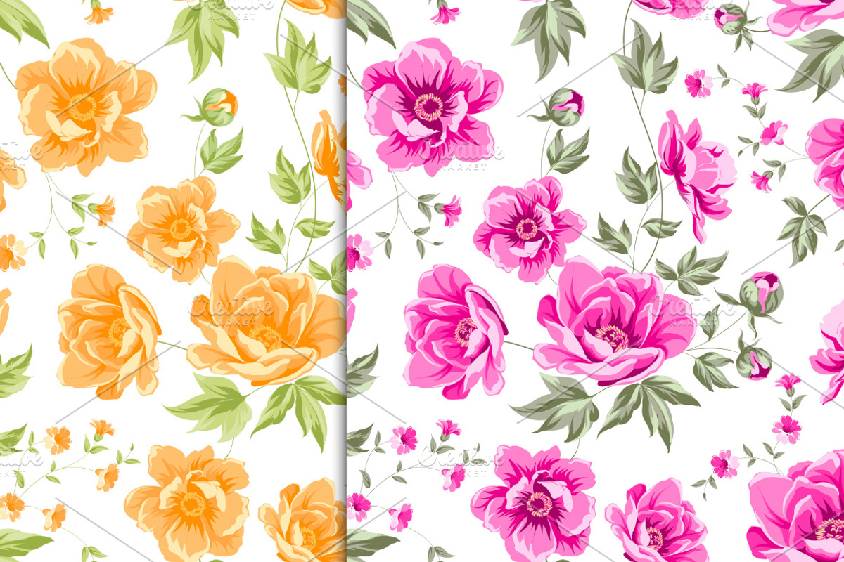 12 Best Vintage Floral Patterns Set, a Pattern Graphic by Kotkoa (Photo 10 of 10)